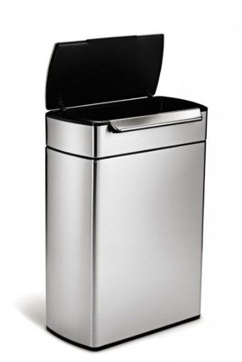 Photo 1 of **DAMAGED** SIMPLEHUMAN CW2018 BRUSHED S/S TOUCH-BAR KITCHEN TRASH CAN
