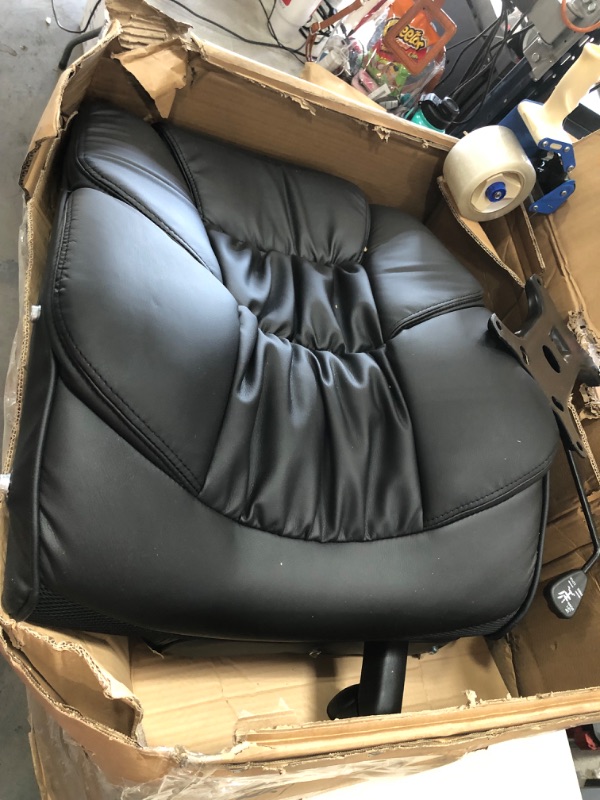 Photo 1 of ***PARTS ONLY***
Serta Big & Tall Executive Office Chair High Back All Day Comfort Ergonomic Lumbar Support, Bonded Leather, Black
