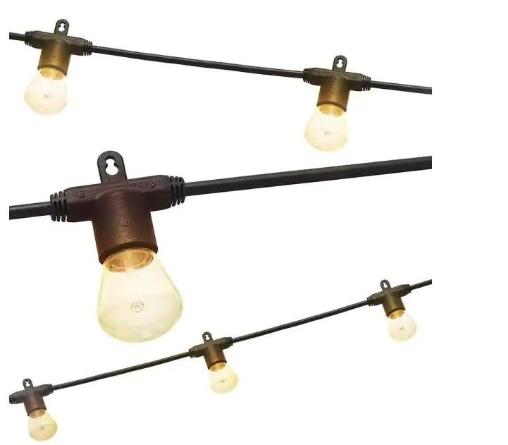 Photo 1 of 
Enbrighten
24 ft. Black Bistro Integrated LED String Light