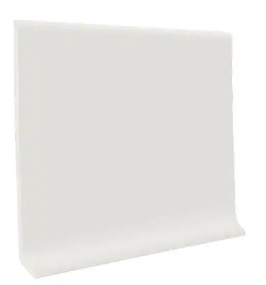 Photo 1 of 
ROPPE
Vinyl Self Stick Snow 4 in. x 0.080 in. x 20 ft. Wall Cove Base Coil