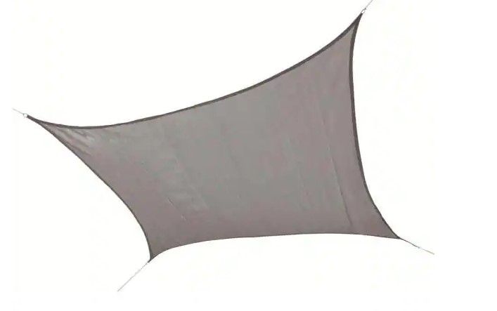 Photo 1 of 
Vigoro
12 ft. x 12 ft. Stone Gray Square Shade Sail