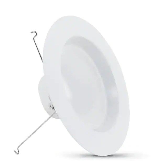 Photo 1 of 
Feit Electric
5 in.-6 in. 120-Watt Equiv Daylight (5000K) Dimmable CEC White Integrated LED 90+ CRI Recessed Retrofit Trim Downlight