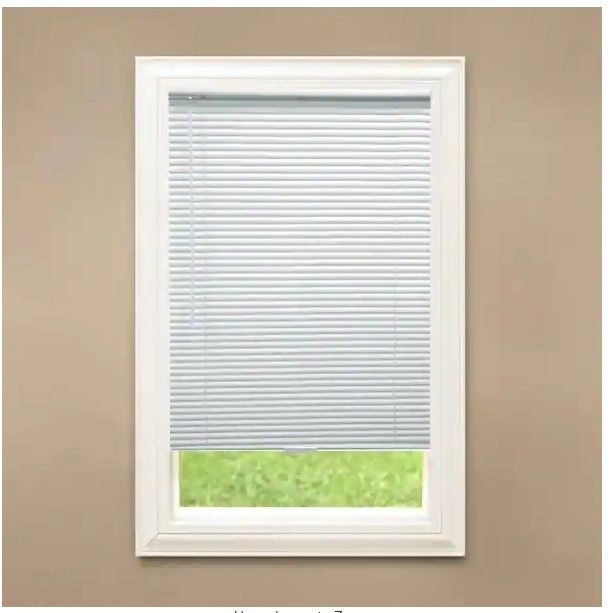 Photo 1 of 
Hampton Bay
White Cordless Blackout 1 in. Vinyl Mini Blind for Window or Door - 66.5 in. W x 72 in. L