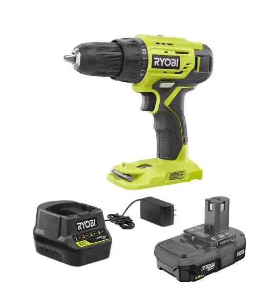 Photo 1 of BUNDLE
RYOBI
ONE+ 18V Lithium-Ion Cordless 1/2 in. Drill/Driver Kit with (1) 1.5 Ah Battery and 18V Charger AND Bit Set!