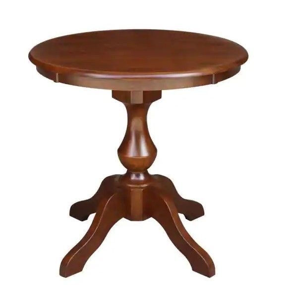 Photo 1 of ***INCOMPLETE MISSING TABLE** Sophia ESPRESSO Pedestal Solid Wood Dining Table
