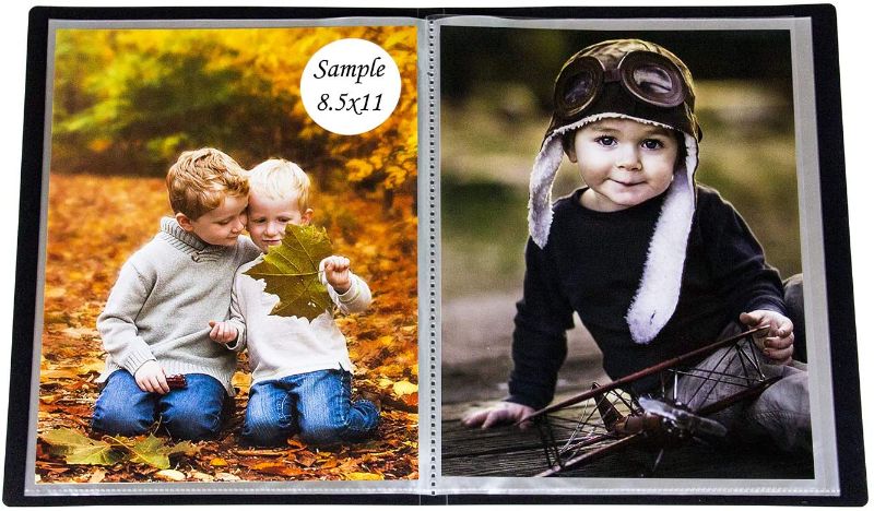 Photo 1 of 2 Presentation Display Photo Albums Holds 48 Pictures, Space Saver Album with Slip-in Pockets 8.5 by 11 Inch
