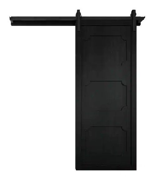 Photo 1 of (COSMETIC DAMAGES TO TOP PIECE)
79" black barn door handle