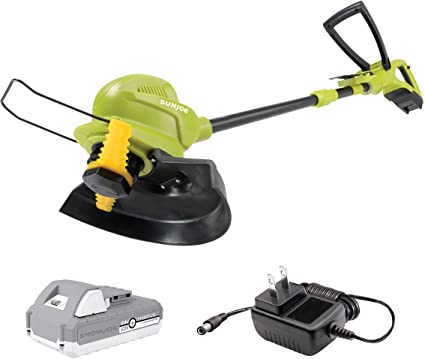 Photo 1 of Sun Joe 24V-SB10-LTE 24-Volt iON+ 10-in. Cordless SharperBlade Stringless Lawn Trimmer, Kit (w/2.0-Ah Battery + Quick Charger)
