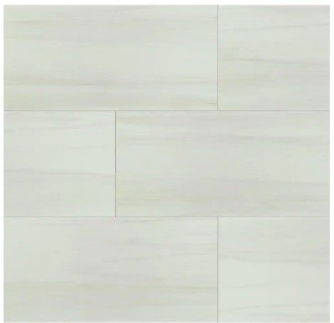 Photo 1 of *NO REFUNDS/RETURNS** SOLD AS IS* - 5 CASES OF-  Bianco Dolomite 24 in. x 48 in. Polished Porcelain Floor and Wall Tile (16 sq. ft./Case )
