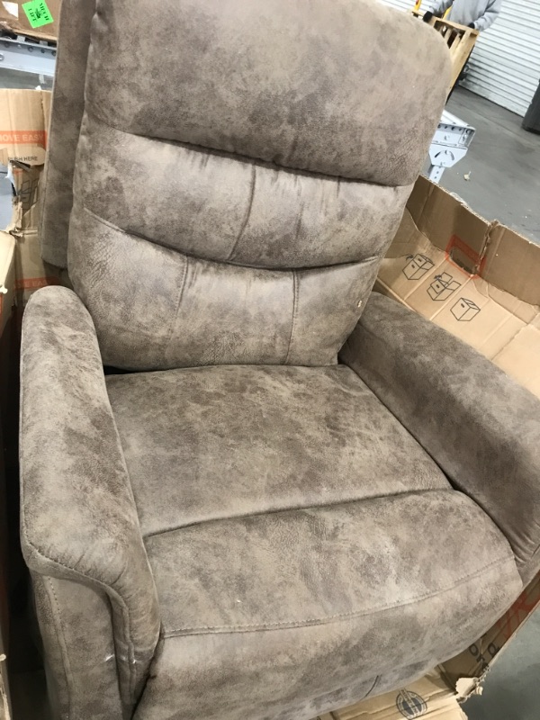 Photo 1 of *UNKNOWN MODEL** - Soft Brown Recliner Chair 