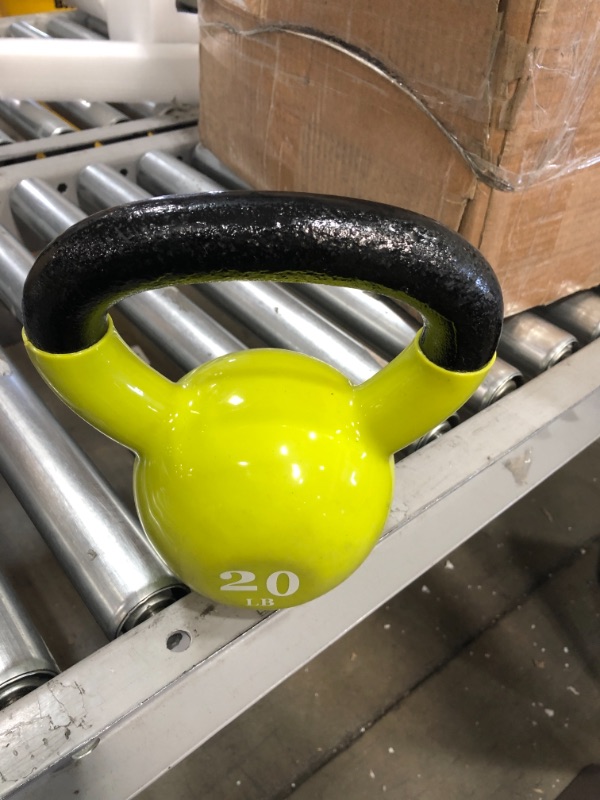 Photo 2 of 
Everyday Essentials All-Purpose Color Vinyl Coated Kettlebell
Weight:20 Pounds