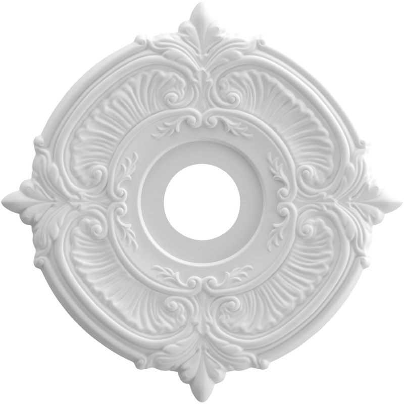 Photo 1 of 16"OD X 3 1/2"ID X 1"P Attica Thermoformed PVC Ceiling Medallion (Fits Canopies up to 5 5/8")
