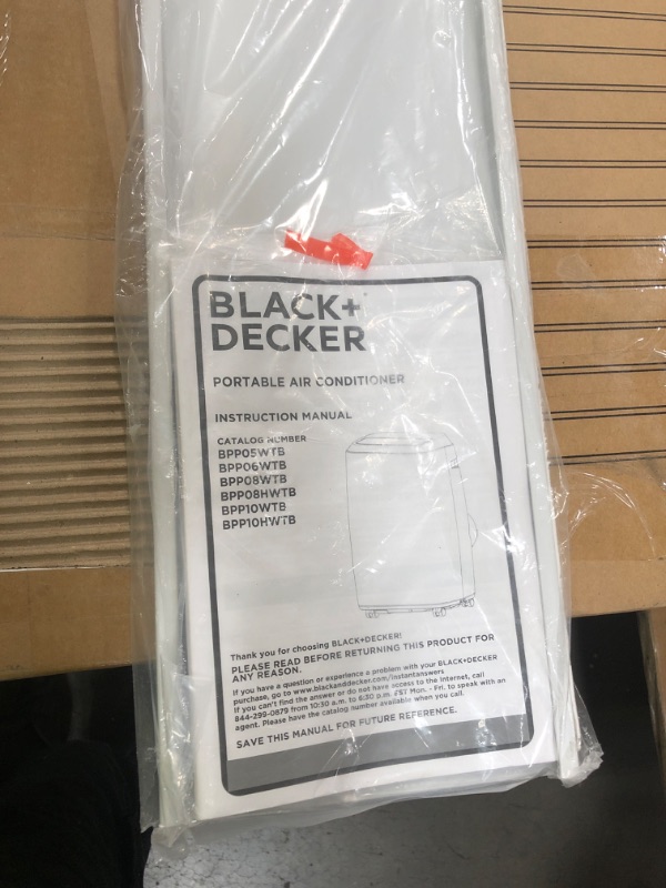 Photo 4 of BLACK+DECKER Portable Air Conditioner with Remote Control, 8,000 BTU, White, BPP05WTB
