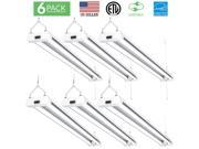 Photo 1 of Sunco Lighting 6 Pack Frosted Shop Light Utility LED 40W 3000K, Warm White
