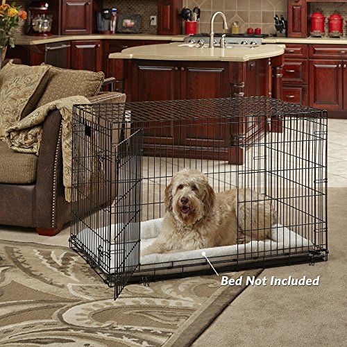 Photo 1 of (CRACKED CORNER) 
New World Folding Metal Dog Crate, 48"
