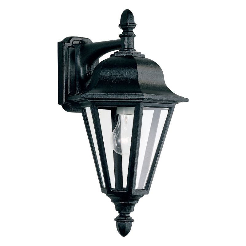 Photo 1 of (DAMAGED GLASS CORNER; MISSING BULB)
Sea Gull Brentwood 18" Outdoor Wall Light in Black
