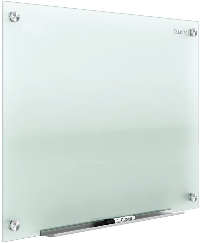 Photo 1 of **INCOMPLETE**
Quartet Glass Whiteboard, Dry Erase White Board, 23 x 35, Frosted Frameless Infinity Wall Mount, Home School Supplies or Home Office Decor, 1 Dry Erase Marker & Marker Tray, Non-Magnetic 
