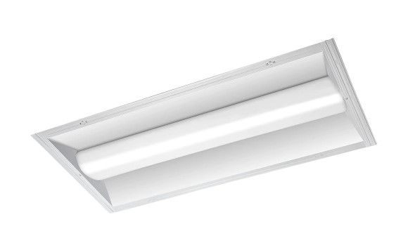 Photo 1 of 2 ft. x 4 ft. 100-Watt Equivalent White Integrated LED Retrofit Troffer Kit 4000K Bright White 5000 Lumens
