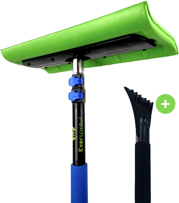 Photo 1 of **INCOMPLETE, DAMAGED**
EVERSPROUT Never-Scratch SnowBuster 1.5-to-3 Foot | Premium Snow Removal and Car Cleaner Kit | Extendable Ice Scraper, Snow Broom and 3-Stage Pole | Perfect for SUV/Truck/Car Windshield, Windows, Roof
