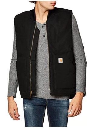 Photo 1 of Carhartt mens Arctic-quilt Lined Duck Vest , 4X-Large, Black
