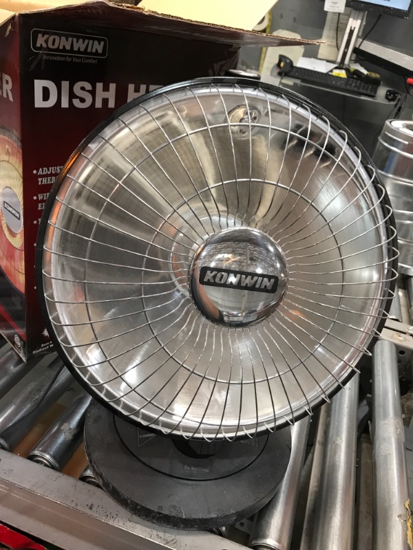 Photo 2 of **PARTS ONLY & SLIGHTLY DIFFERENT FROM STOCK PHOTO**
Konwin Dish Heater, Comfort Zone Electric Oscillating Radiant Dish Heater 