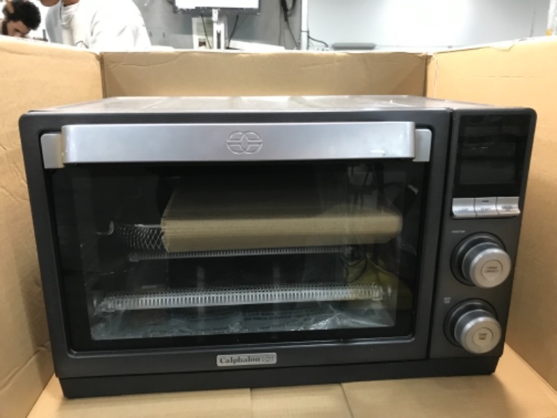 Photo 1 of **PARTS ONLY**
Calphalon Quartz Heat Countertop Toaster Oven, Stainless Steel, Extra-Large Capacity, Black, Dark Gray
