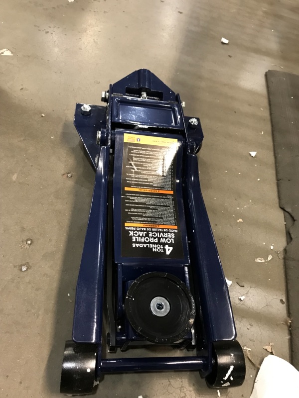 Photo 3 of ***INCOMPLETE** 
TCE AT84007U Torin Hydraulic Low Profile Service/Floor Jack with Dual Piston Quick Lift Pump, 4 Ton (8,000 lb) Capacity, Blue

