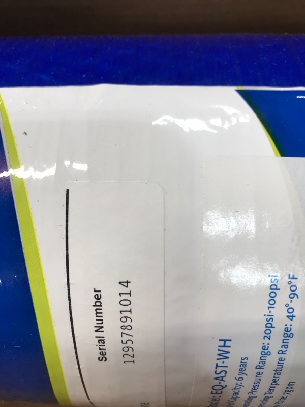 Photo 6 of ***INCOMPLETE*** BOX 2 OF 3
Aquasana Whole House Water Filter System - Water Softener Alternative - Salt-Free Descaler, Carbon & KDF Home Water Filtration - Filters Sediment & 97% Of Chlorine - 1,000,000 Gl - EQ-1000-AST
