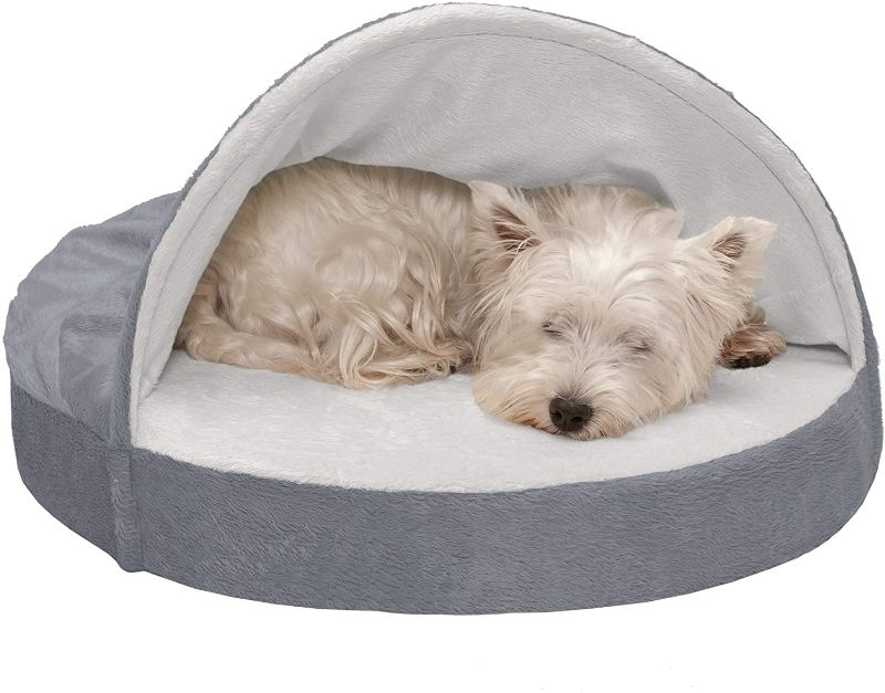 Photo 1 of **SLIGHTLY DIFFERNT FROM STOCK PHOTO**
Cozy Pet Beds for Small, Medium, and Large Dogs and Cats - Snuggery Hooded Burrowing Cave Tent, Deep Dish Cushion Donut Dog Bed with Attached Blanket, and More
