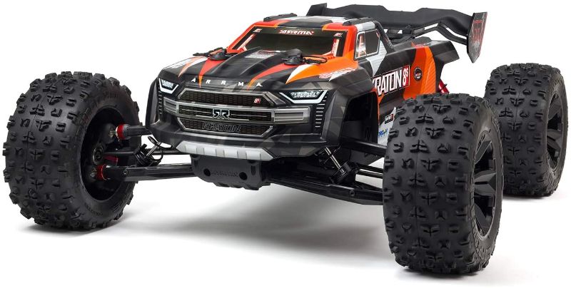 Photo 1 of **DAMAGED & INCOMPLETE**
ARRMA RC Truck 1/5 KRATON 4X4 8S BLX Brushless Speed Monster Truck RTR (Ready-to-Run), Orange, ARA110002T2
