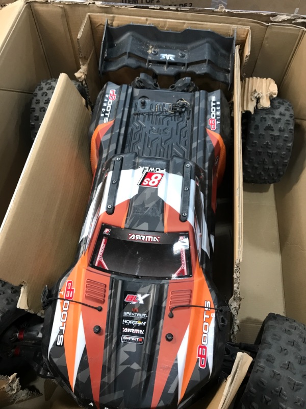 Photo 9 of **DAMAGED & INCOMPLETE**
ARRMA RC Truck 1/5 KRATON 4X4 8S BLX Brushless Speed Monster Truck RTR (Ready-to-Run), Orange, ARA110002T2
