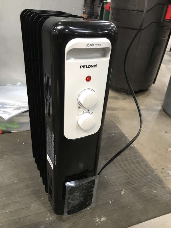 Photo 1 of Pelonis 1,500-Watt Oil-Filled Radiant Electric Space Heater with Thermostat