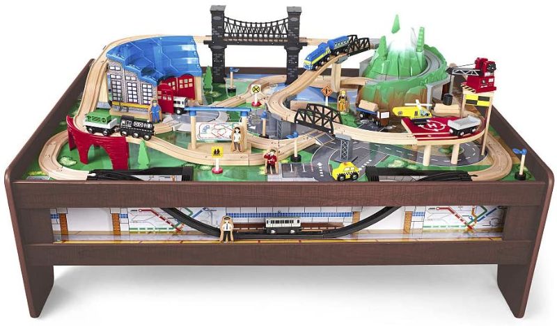 Photo 1 of Imaginarium Metro Line Train Table, for Ages 3-7, 100 Piece Set