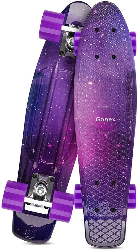 Photo 1 of Gonex 22 Inch Skateboard for Girls Boys Kids Beginners, Mini Cruiser Skateboard Plastic Skateboard Complete for Teens Youths