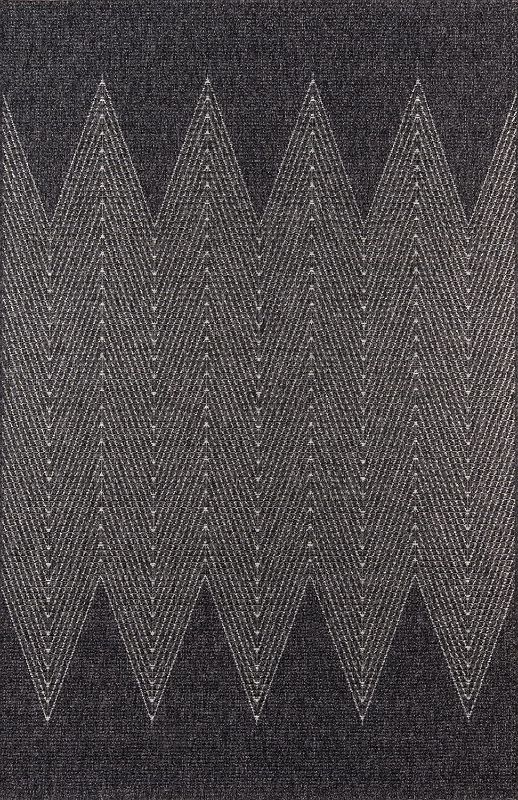 Photo 1 of *USED*
Momeni Rugs Como Contemporary Geometric Indoor Outdoor Area Rug, 7'10" x 10'10", Charcoal
