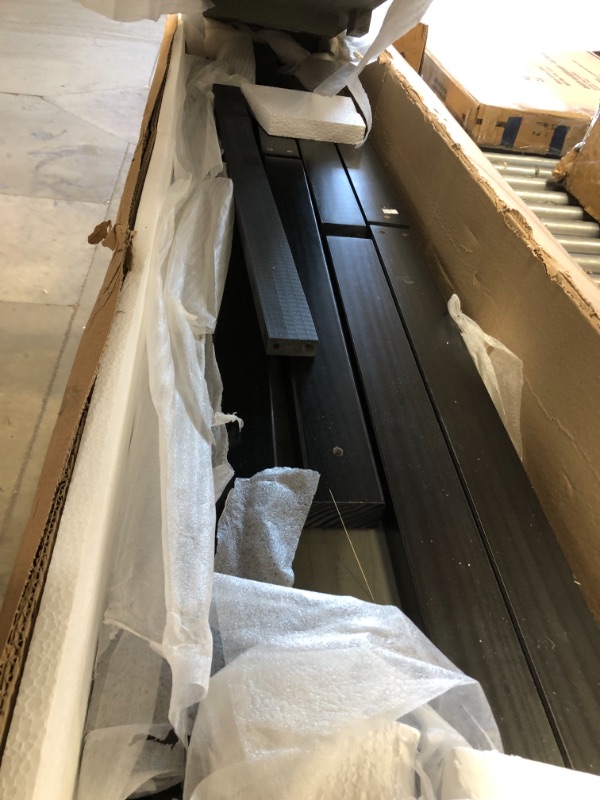 Photo 1 of *MISSING manual and hardware*
Walker Edison Andre Modern Solid Wood Dining Table, 72 Inch, Grey
