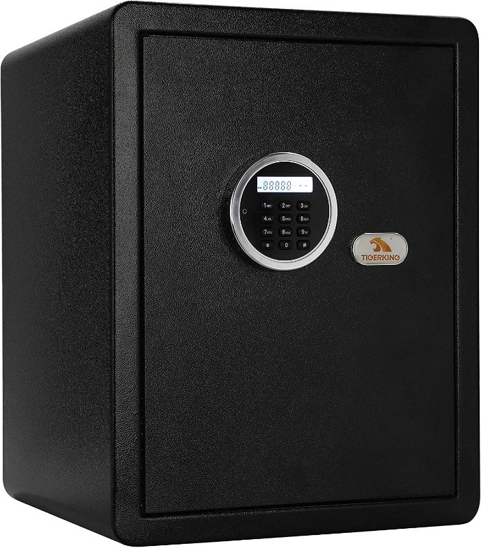 Photo 1 of *MISSING key*
TIGERKING Safe Box with Keypad Digital Safe for Home, Office, Hotel, Black - 1.8 Cubic Feet, 13.78 x 13.78 x 17.71 inches

