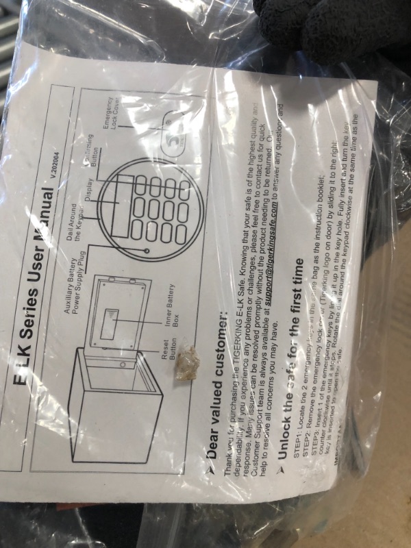 Photo 4 of *MISSING key*
TIGERKING Safe Box with Keypad Digital Safe for Home, Office, Hotel, Black - 1.8 Cubic Feet, 13.78 x 13.78 x 17.71 inches

