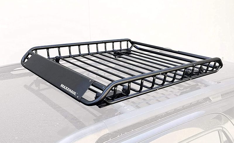 Photo 1 of *USED*
*MISSING manual*
*item has some rust*
MaxxHaul 46" x 36" x 4-1/2" Cargo Roof Rack Steel Basket 150 lb. Capacity
