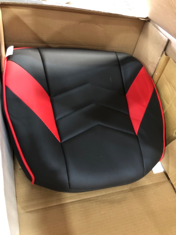 Photo 3 of *USED*
*MISSING back pillow*
Respawn 110 Racing-Style Bonded Leather Gaming Chair, Red/Black