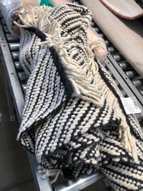 Photo 1 of *USED*
5' x 7' Chevron Woven Area Rug Black/White - Project 62™
