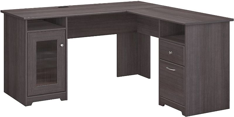 Photo 1 of 1/2 boxes Bush Furniture Cabot L Shaped Computer Desk, Heather Gray
MISSING COMPONENTS 