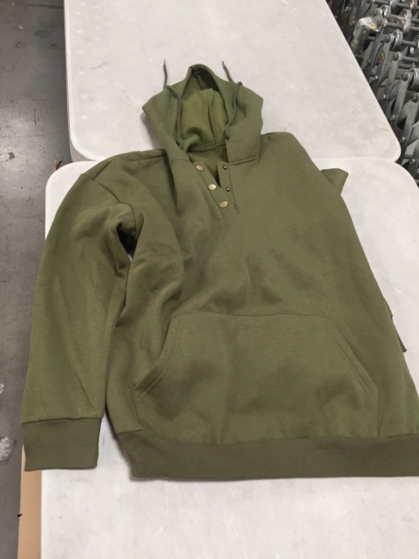 Photo 1 of BUNDLE OF CLOTHES GREEN HOODIE- LARGE,
WOMENS TOP- LARGE
WOMENS PINK TOPS- MEDIUM AND LARGE 
**NO STOCK PHOTOS FOUND**
