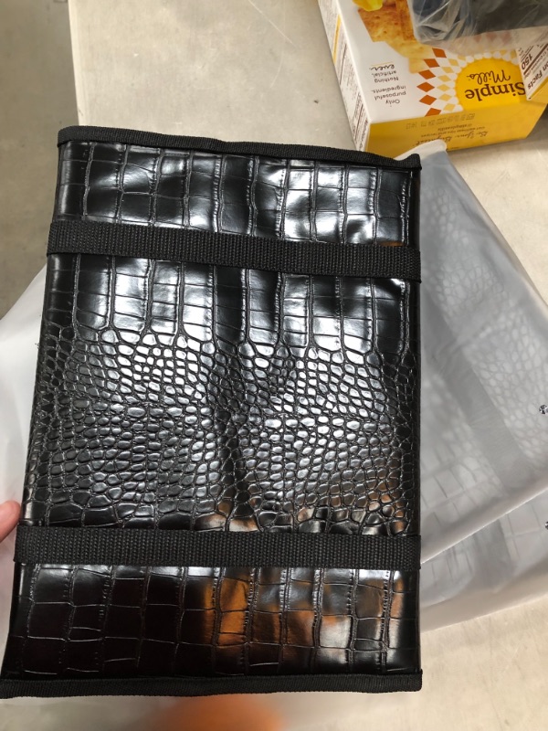 Photo 1 of SET OF 3 Rempry Hanging Travel Toiletry Bag, Portable Makeup Cosmetic Bag Multi-Compartment for Travel Accessories Organizer, Bathroom Shower, Crocodile Black
