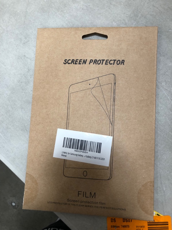 Photo 2 of LYWHL for Samsung Galaxy Z Fold 3 Screen Protector, Full Coverage HD Clear Soft Film Anti-Scratch Bubble Free, 1 Set of Front/Inside/Back/Hinge Screen Protector for Galaxy Z Fold 3 5G 2021
