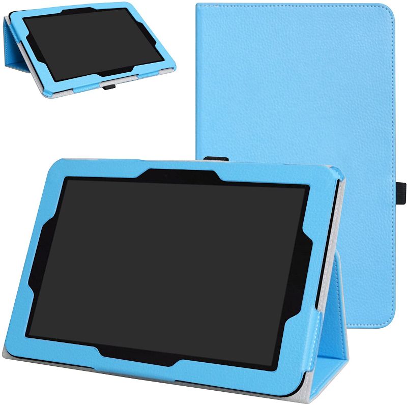 Photo 1 of BUNDLE Verizon Ellipsis 10 Case,Mama Mouth PU Leather Folio 2-Folding Stand Cover for 10.1" Verizon Ellipsis 10 Android Tablet,Light Blue
AND, Bige for Vankyo MatrixPad S20 10 inch Tablet Case,PU Leather Folio 2-Folding Stand Cover for 10" Vankyo MatrixPa