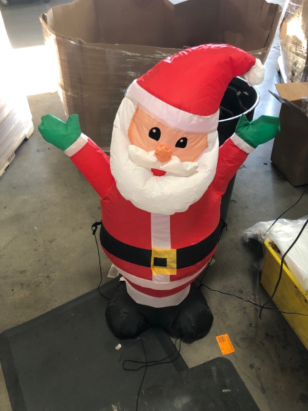 Photo 2 of 3.5 Ft. Led Inflatable Airblown Santa
