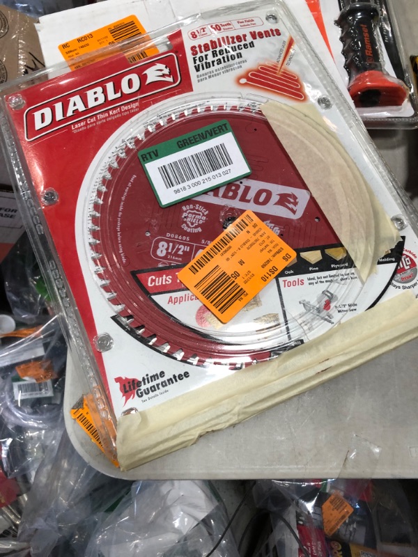 Photo 1 of Diablo 8-1/2 Dia. X 5/8 in. Titanium/Carbide Miter Saw Blade 60 Teeth 1 Pc.
