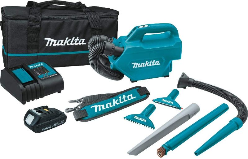 Photo 1 of (WASN'T ABLE TO TEST)Makita XLC07SY1 18V LXT® Lithium-Ion Compact Handheld Canister Vacuum Kit (1.5Ah)
