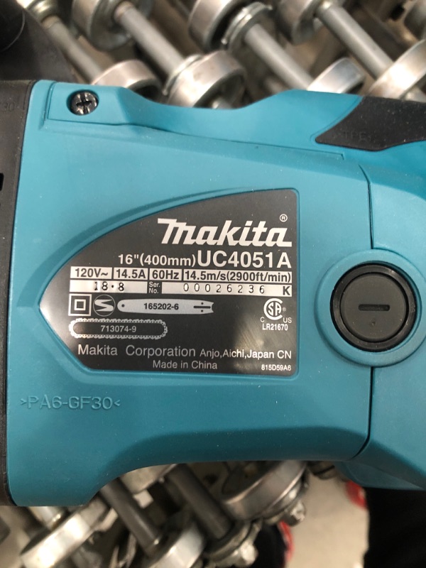Photo 3 of (WASN'T TESTED) 
Makita-UC4051A Chain Saw, Electric, 16 in. Bar - Sliver
